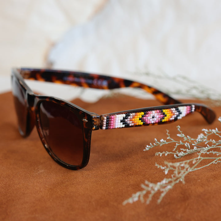 Rebelina Wayfarer Beaded Sunglasses