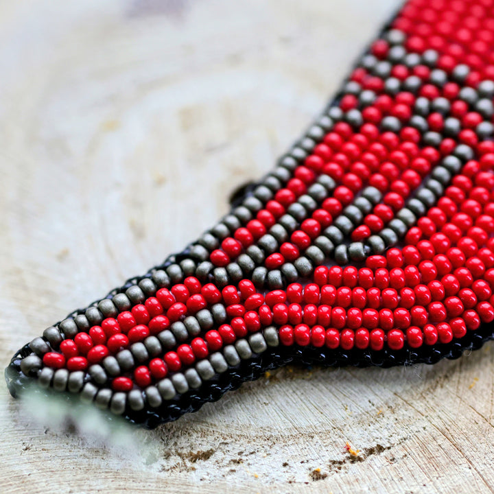 Waabishki Miigwan Creations Beaded Cardinal Magnet