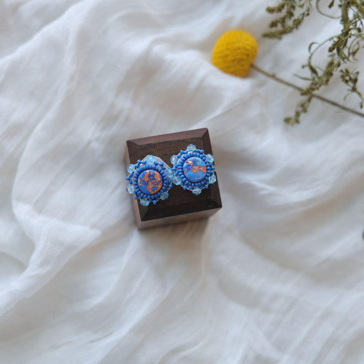 Prairie Beads Petite Holographic Beaded Studs