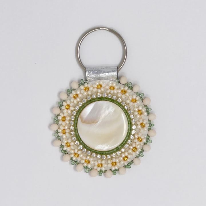 Keegan W Beaded Shell Keychains