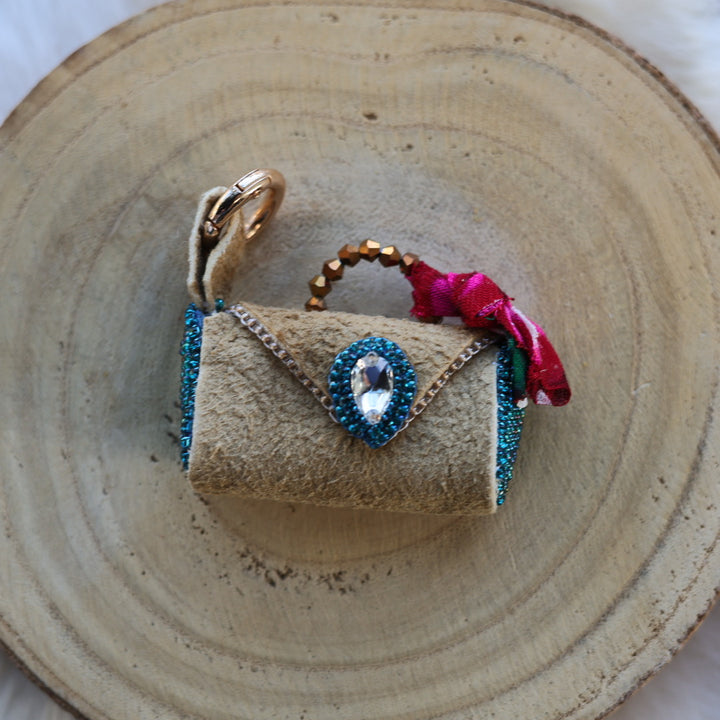 Mercedes G. Moose Hide Medicine Purse Charm