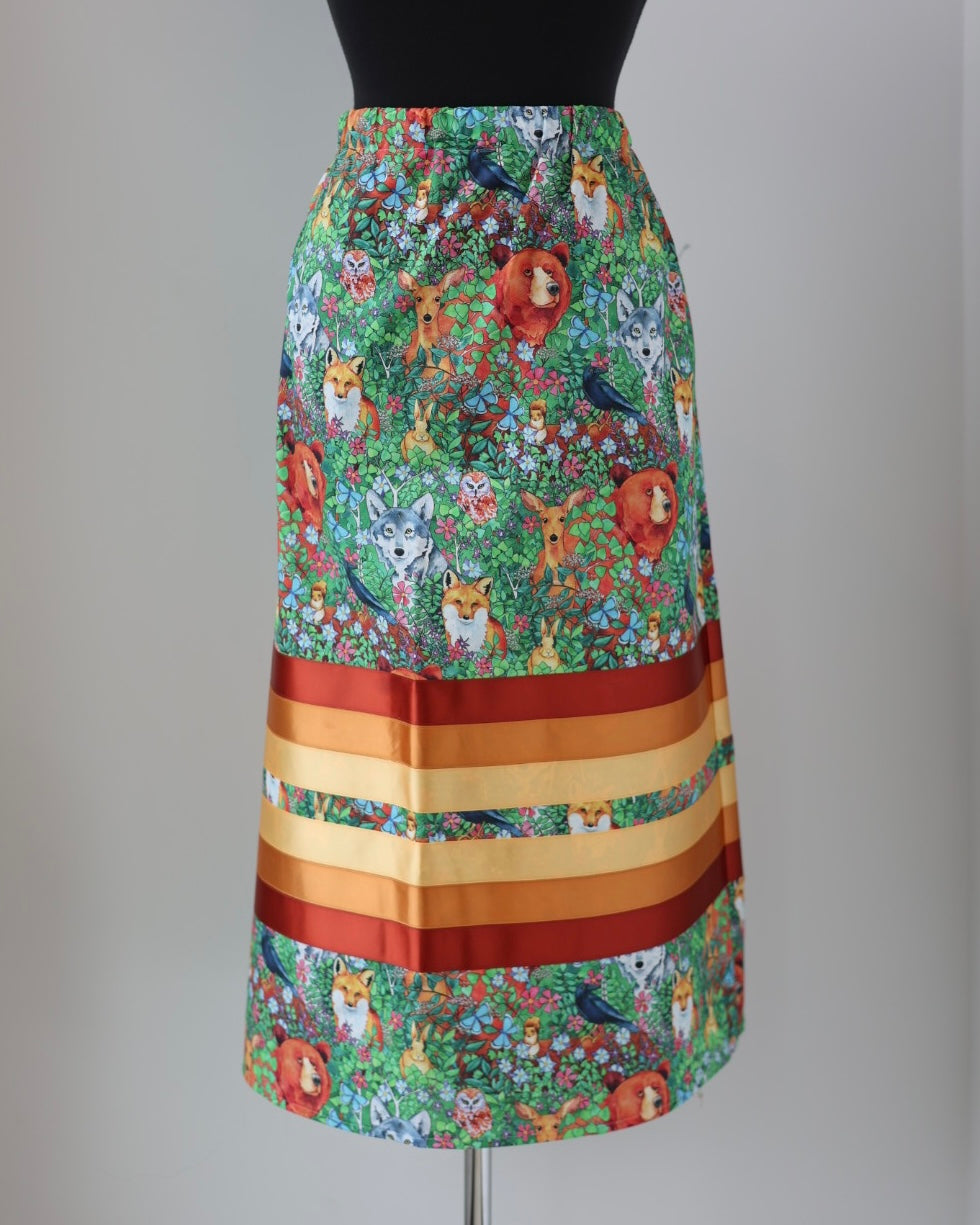 Adeline C. Forest Animals Ribbon Skirt