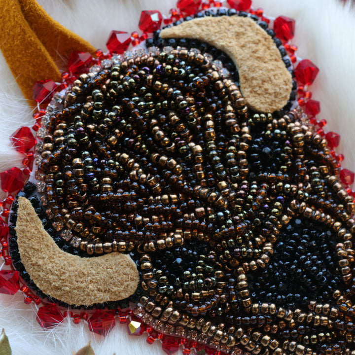 Pieces of Work by Mercedes Bison Beaded Hair Ties