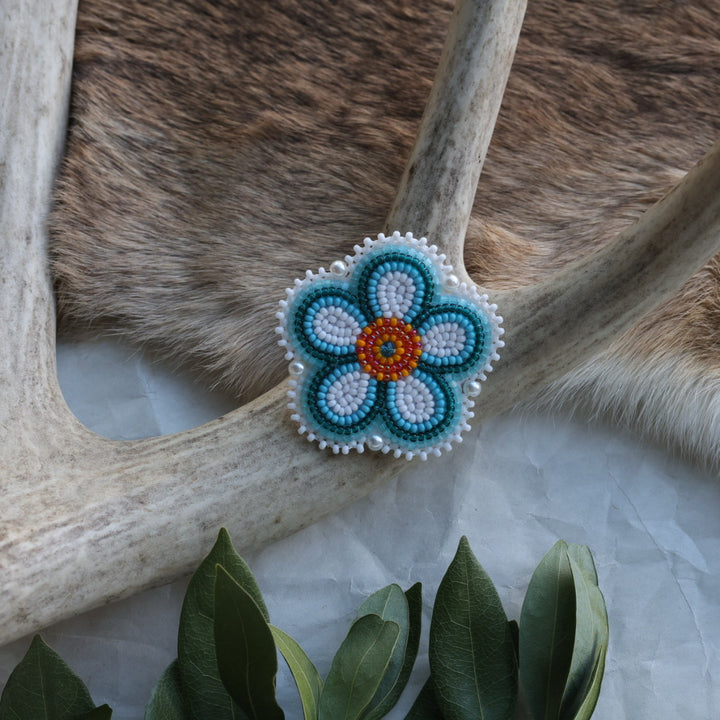 Keegan W. Beaded Flower Pins