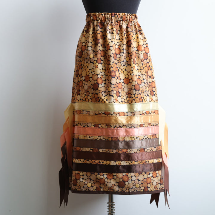 Vi's CREE-ations Wood Ribbon Skirt