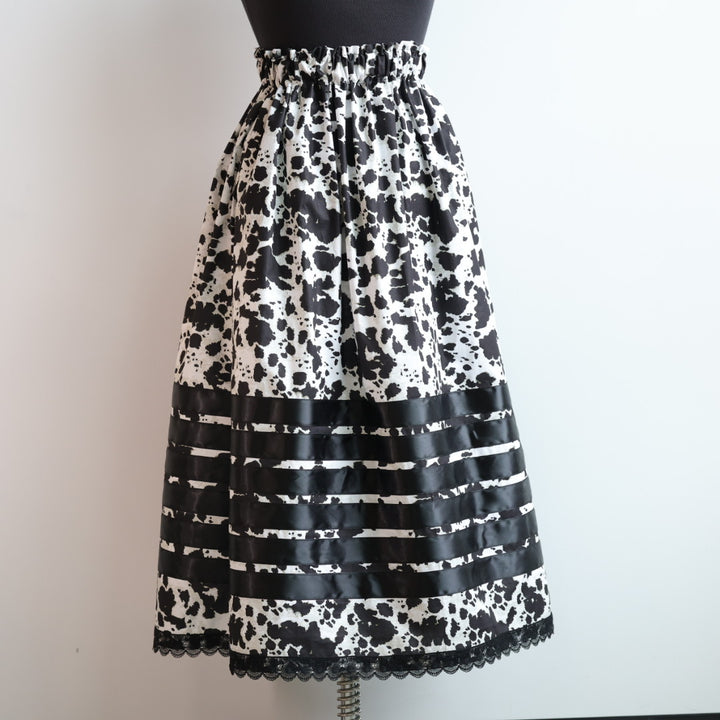 Phoenyx Designs Cow Print Ribbon Skirt