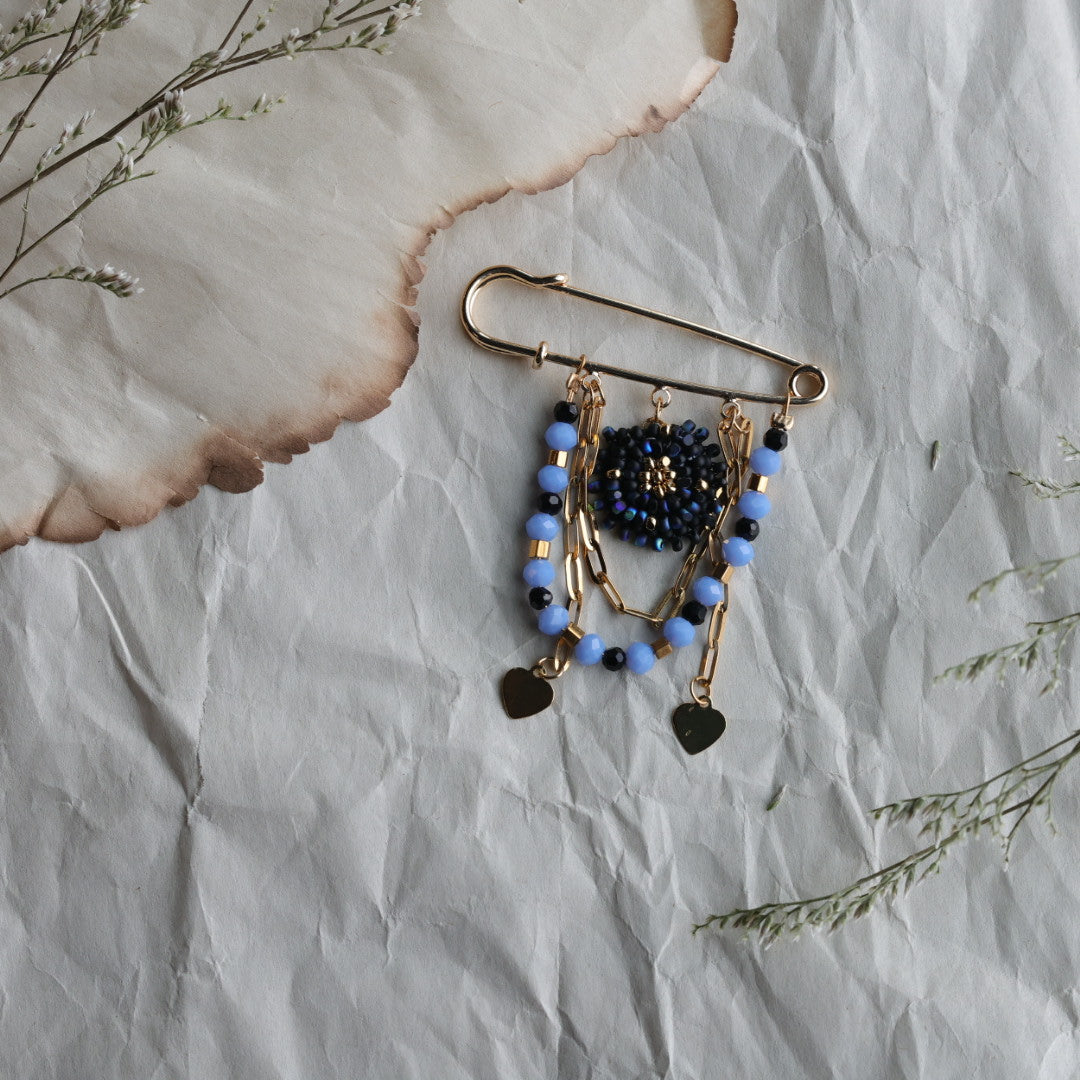 TLee Beads Golden Brooches