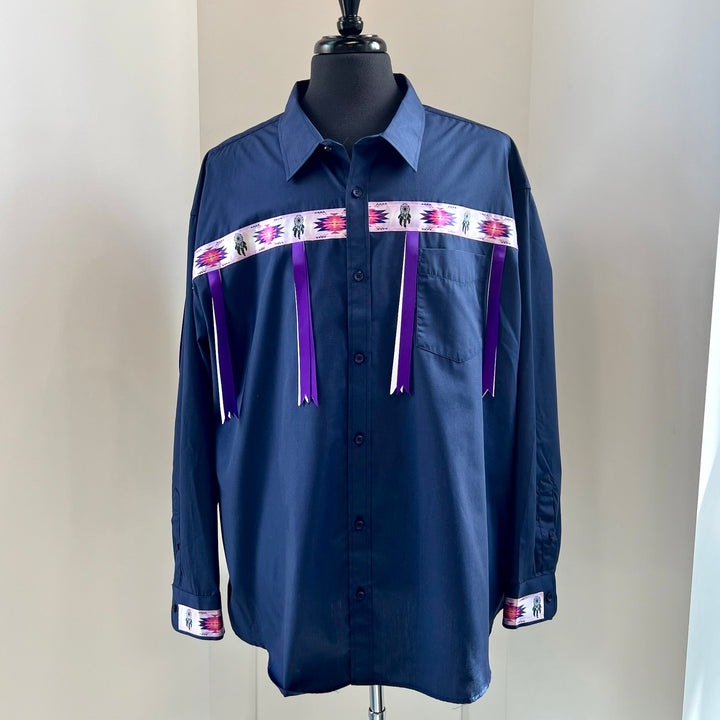 Vi's CREE-ations Dreamcatcher Men's Ribbon Shirt