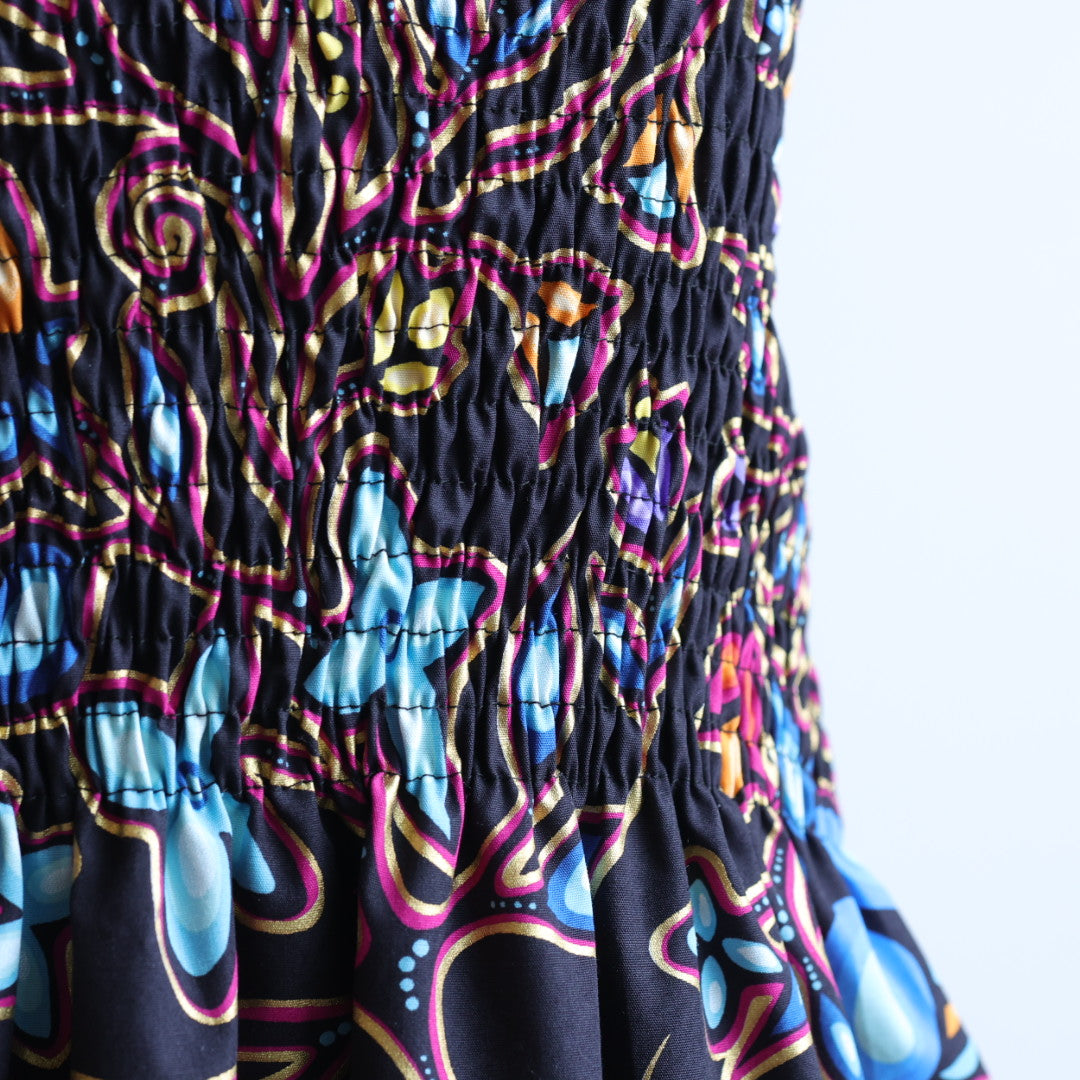 Phoenyx Designs Black Floral Girls Dress
