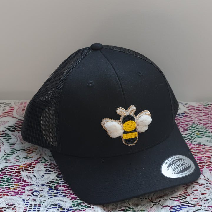 Feline Fancy Eh Tufted Bee Snapback Hat