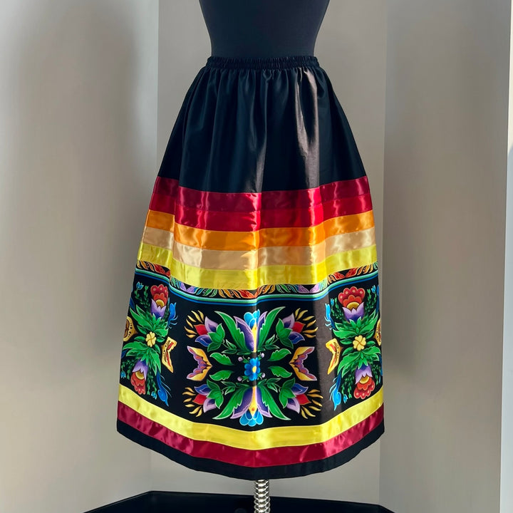 Margaret R. Floral Panel Ribbon Skirts
