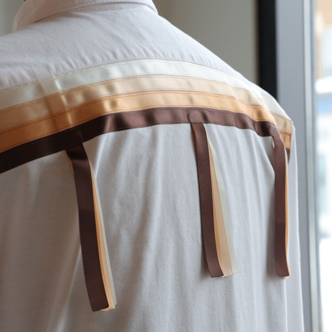 Yellow Mudd Designs Brown Ribbon Shirt