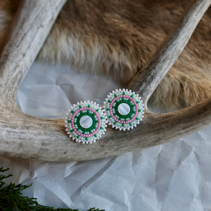 Keegan W. Clip-On Beaded Shell Earrings