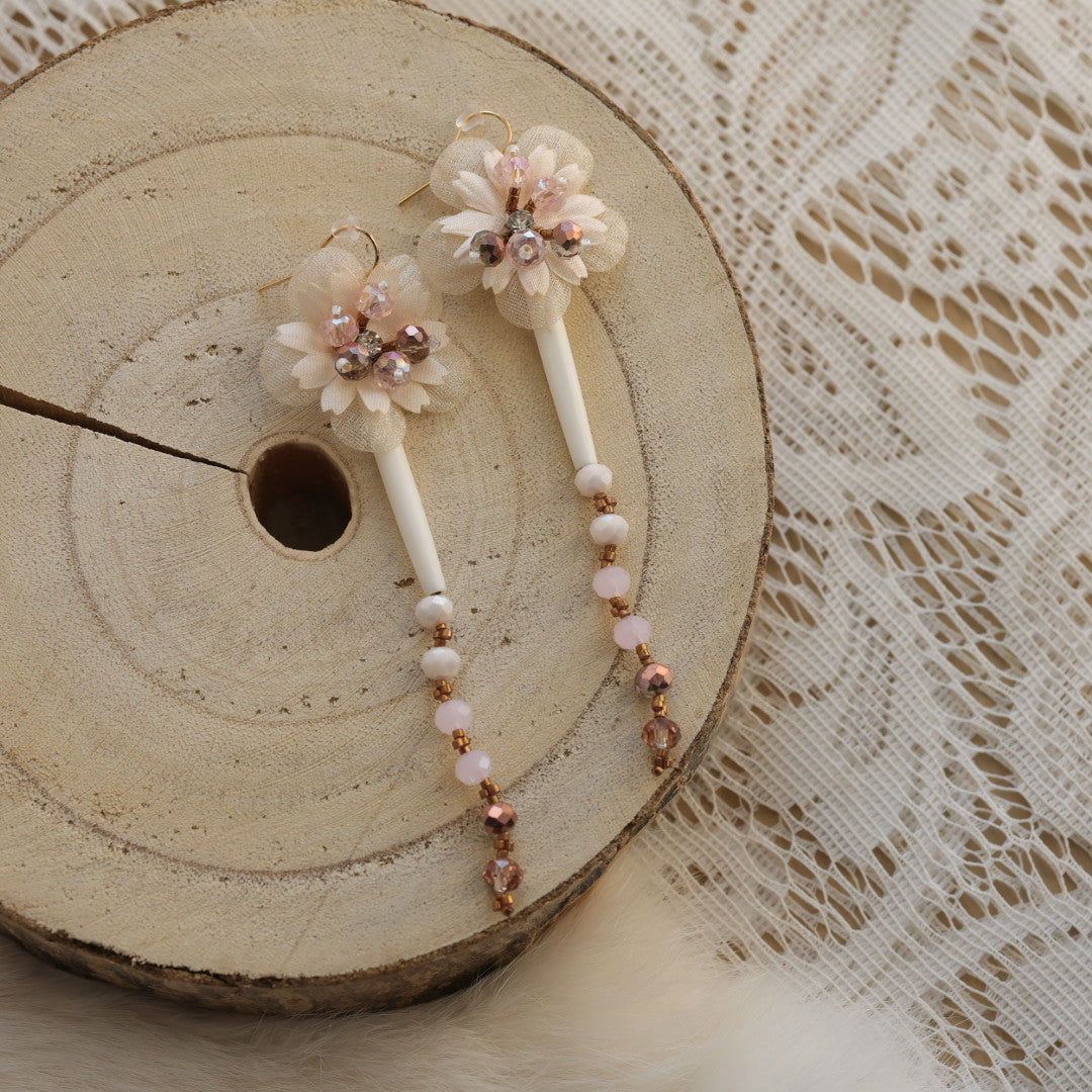 Vibes & a Vision Bison Bone Flower Earrings
