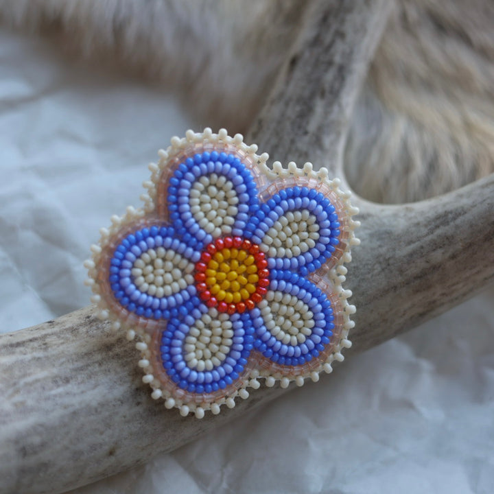 Keegan W. Beaded Flower Pins