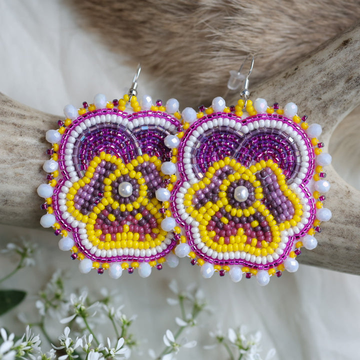 Keegan W. Pansy Earrings