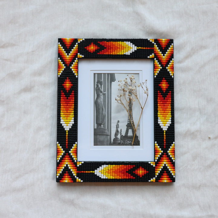 Beaded Frames By Elsie Fire Feathers Beaded Frames