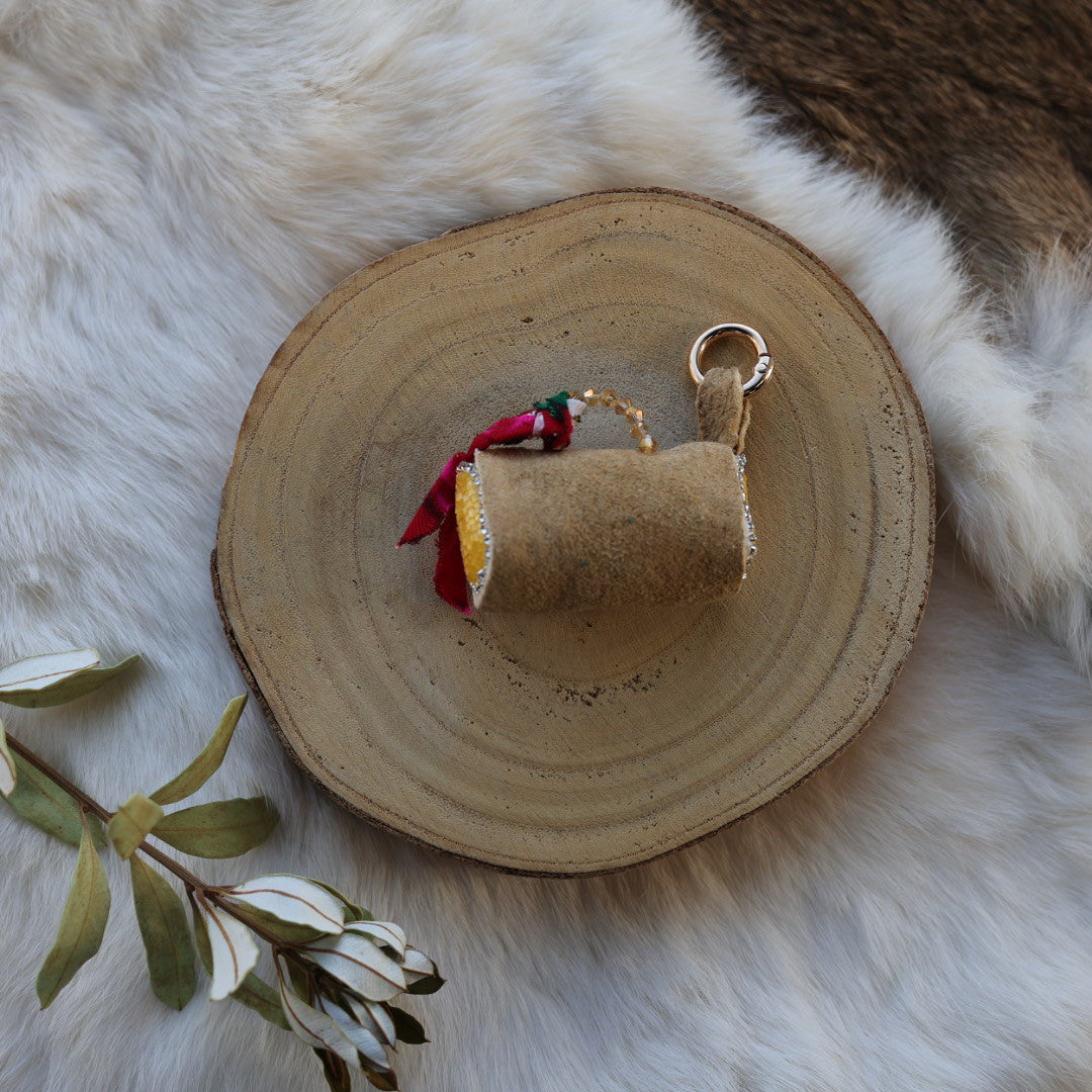 Mercedes G. Moose Hide Medicine Purse Charm