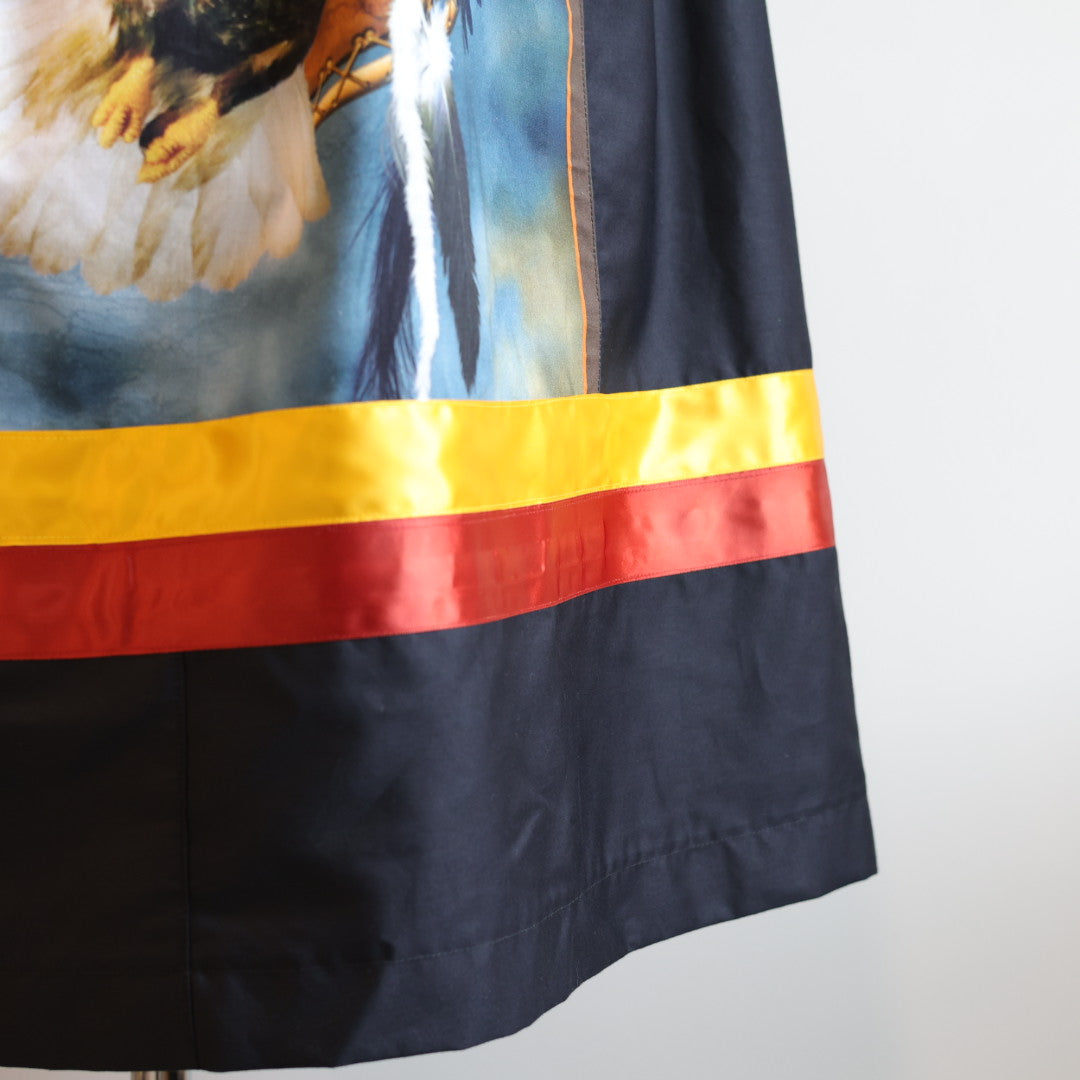 Margaret R. Eagle Panel Ribbon Skirt