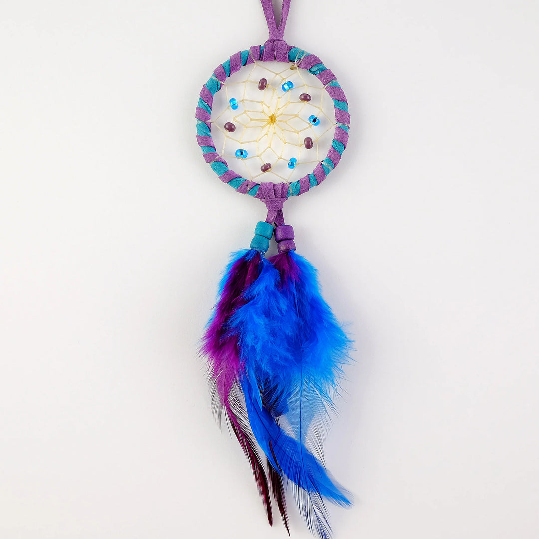 Monague 2" Double-wrapped Purple/Turquoise Dream Catcher
