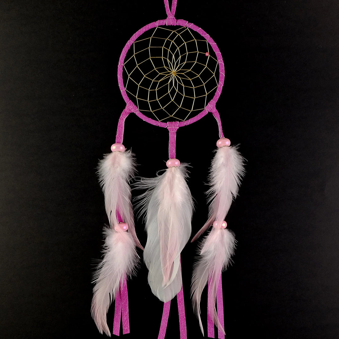 Monague 4" Beaded Pink Dream Catcher
