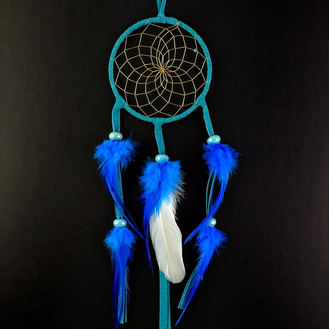 Monague 4" Beaded Pastel Turquoise Dream Catcher