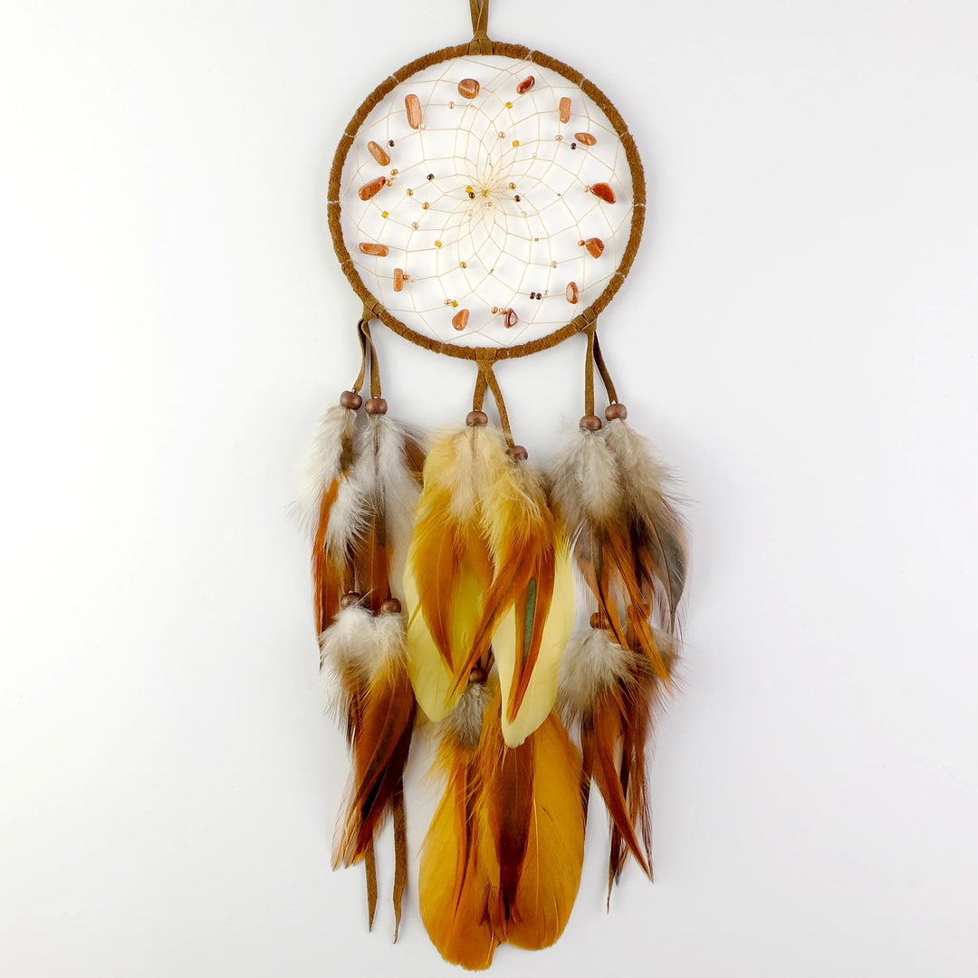 Monague 5" Brown Ombre Beaded Dream Catcher