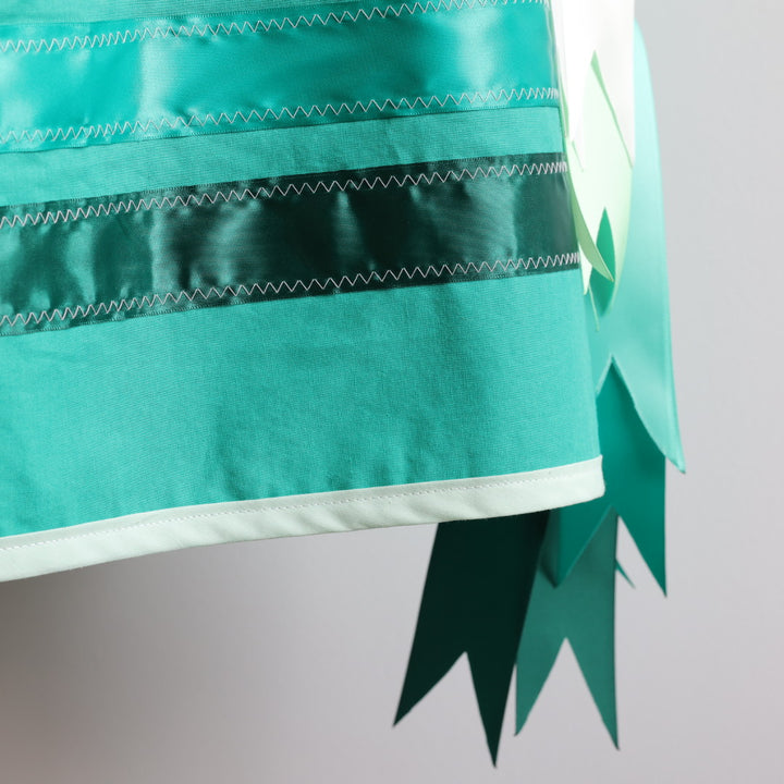 Vi's CREE-ations Seafoam Button Panel Ribbon Skirt