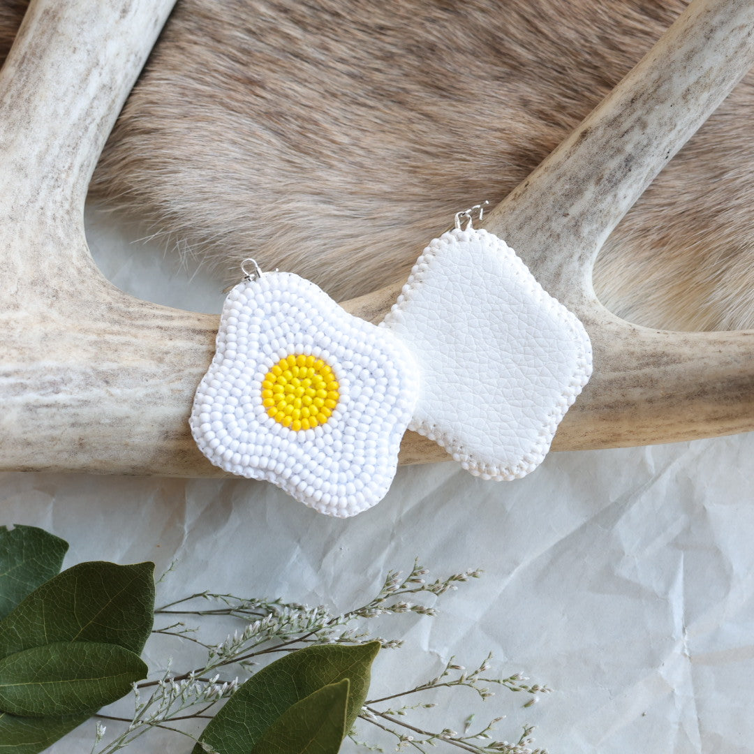 Keegan W. Sunny Side Up Beaded Earrings