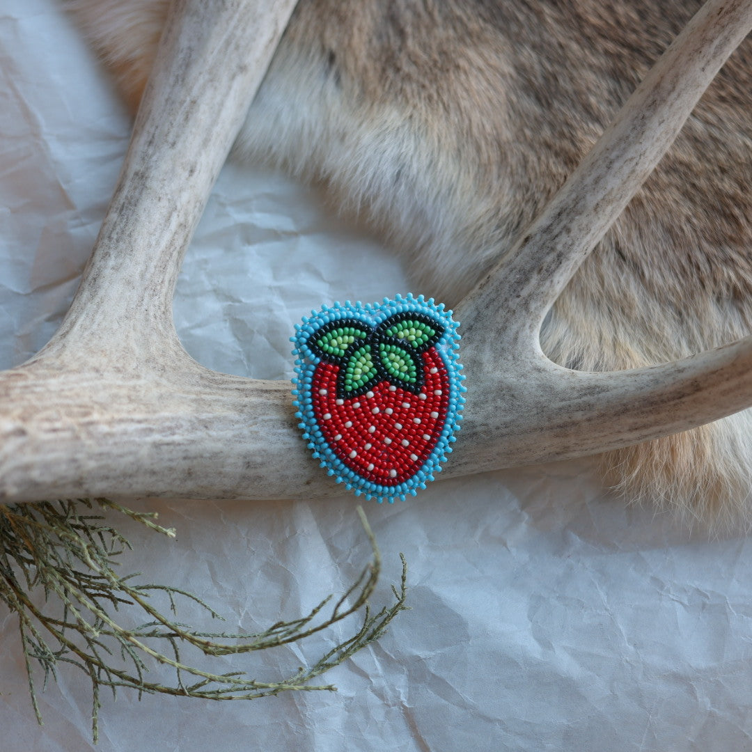 Keegan W. Beaded Strawberry Pins