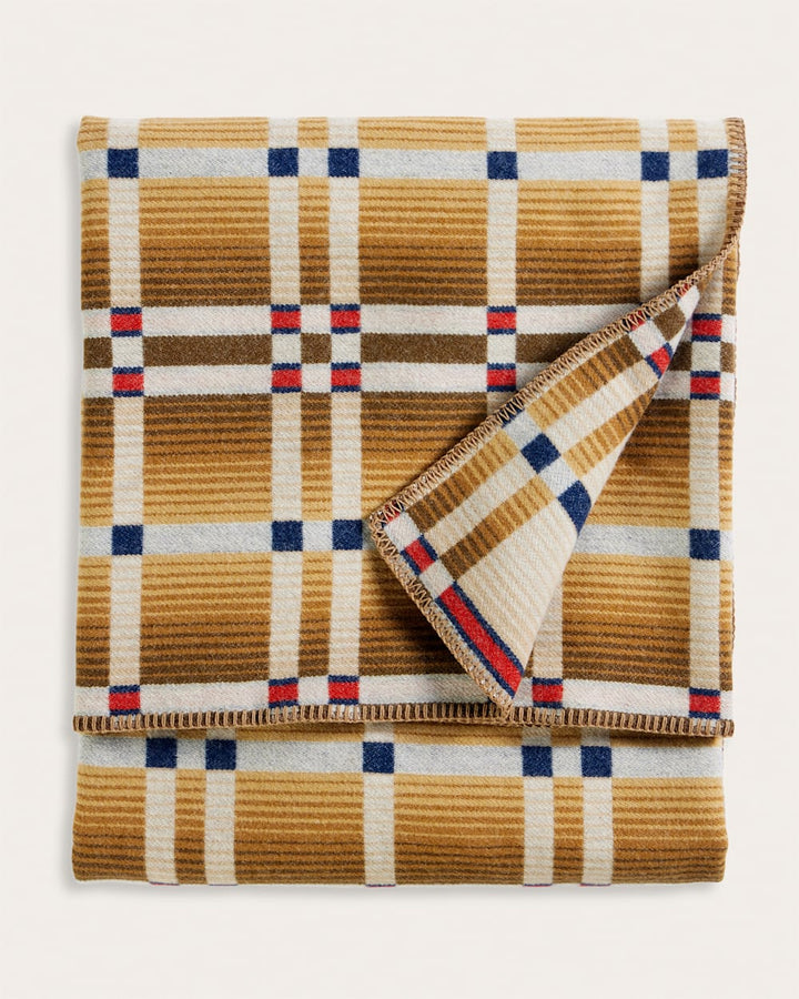 Pendleton Four Square Slide Mountain Throw Natural