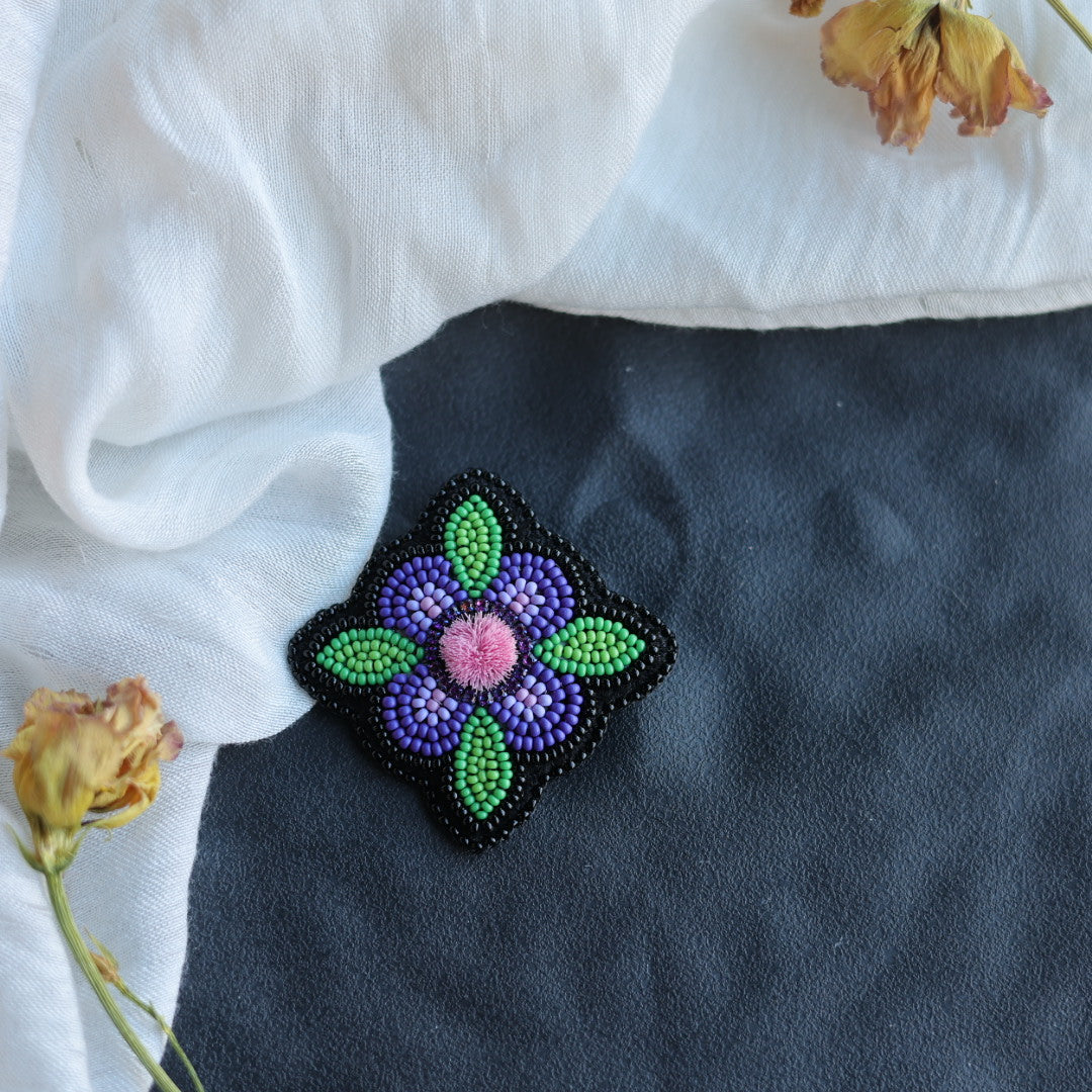 Beth Rose Designs Jade Collection Floral Brooches