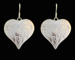 Small Raven Heart Earrings by Medicine Bear Arts