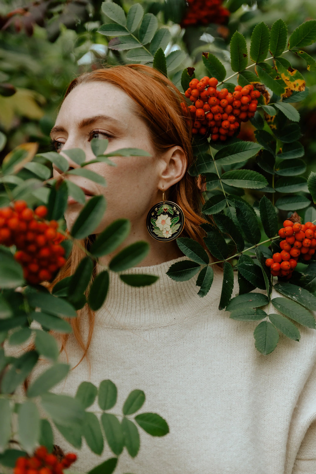 Eighth Generation Berry Blossom Earrings