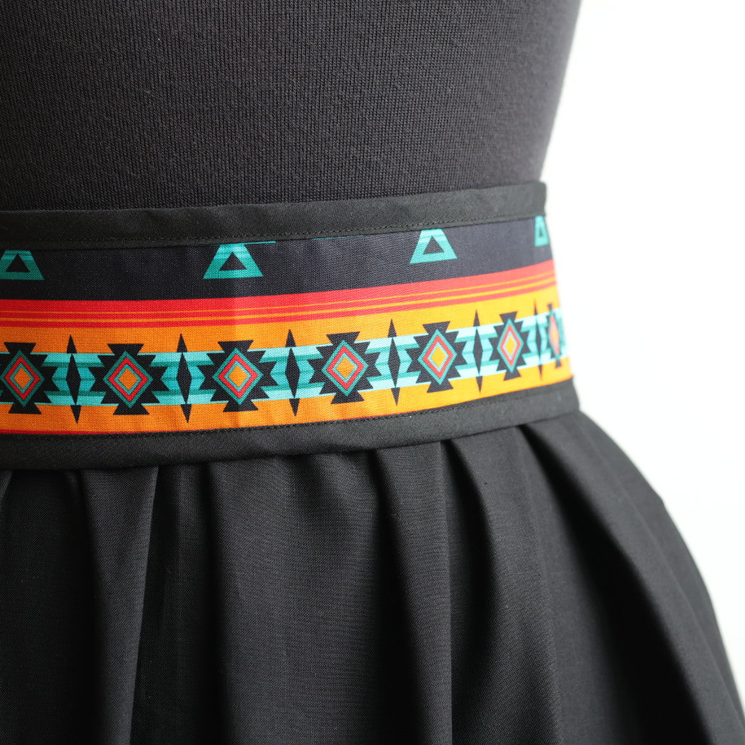 Phoenyx Designs Orange, Teal & Red Ribbon Skirt & Belt
