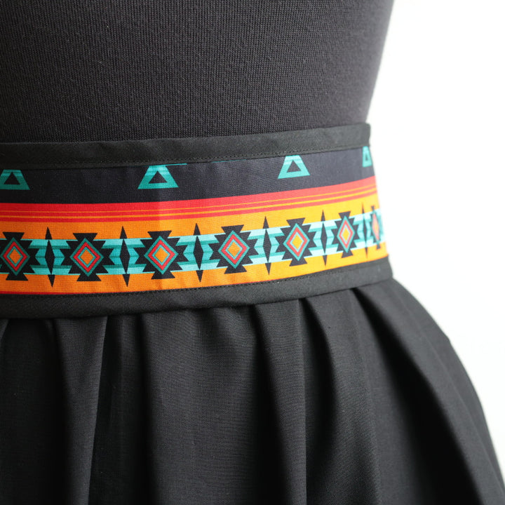 Phoenyx Designs Orange, Teal & Red Ribbon Skirt & Belt