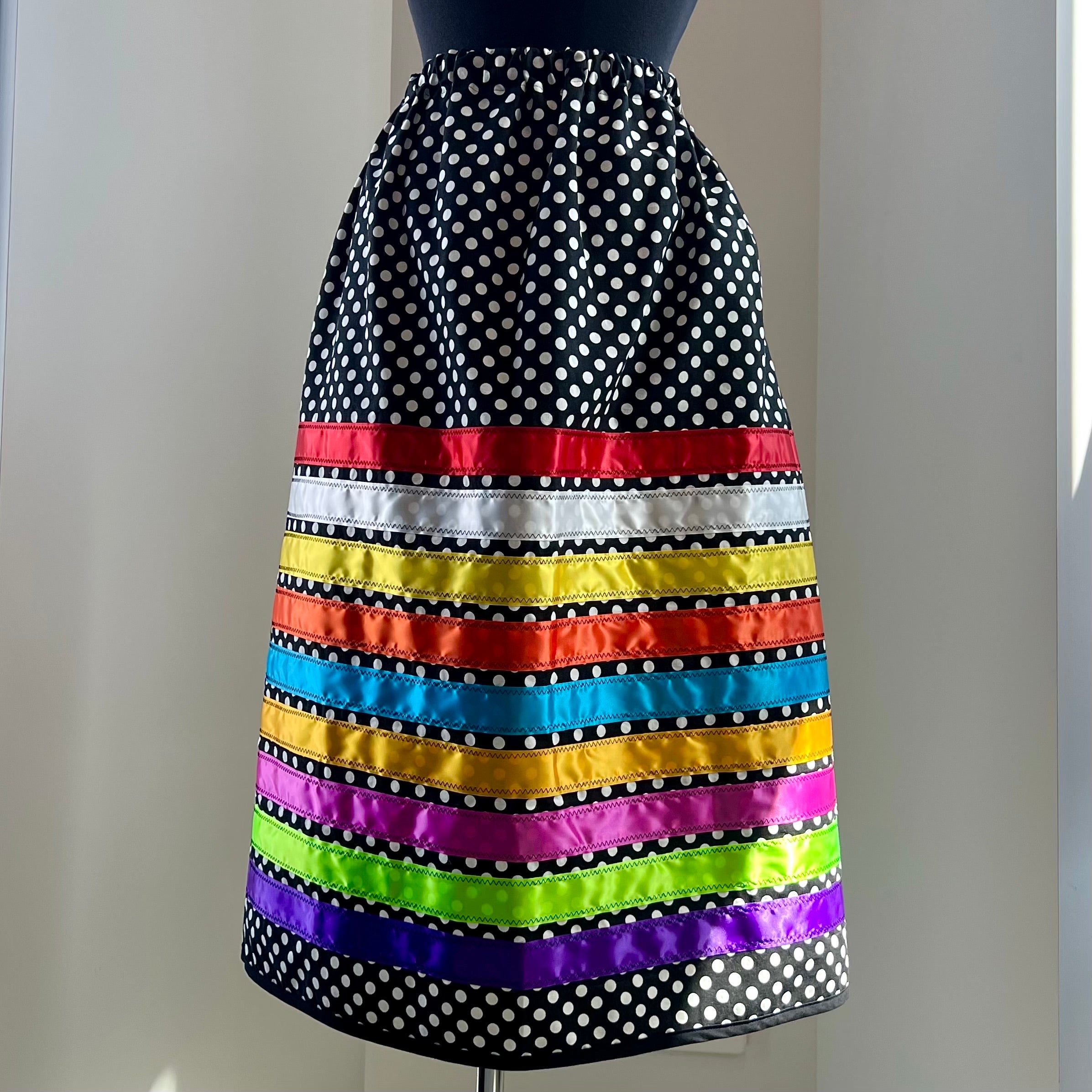 Vi's CREE-ations Polka Dot Ribbon Skirt – Wanuskewin Collective