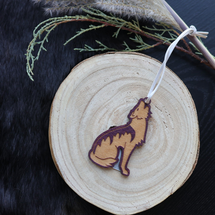 Pimâcihisowin Wolf Hanging Ornament
