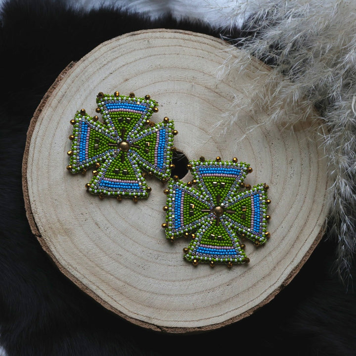 Ironstar Co. Four Directions Beaded Earrings