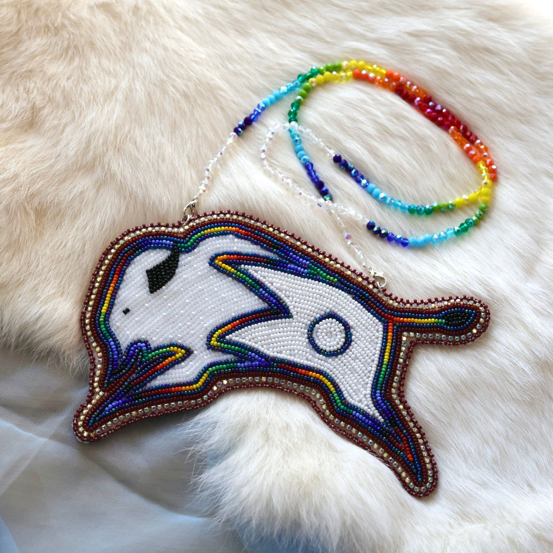 Taelin R Rainbow Bison Medallion