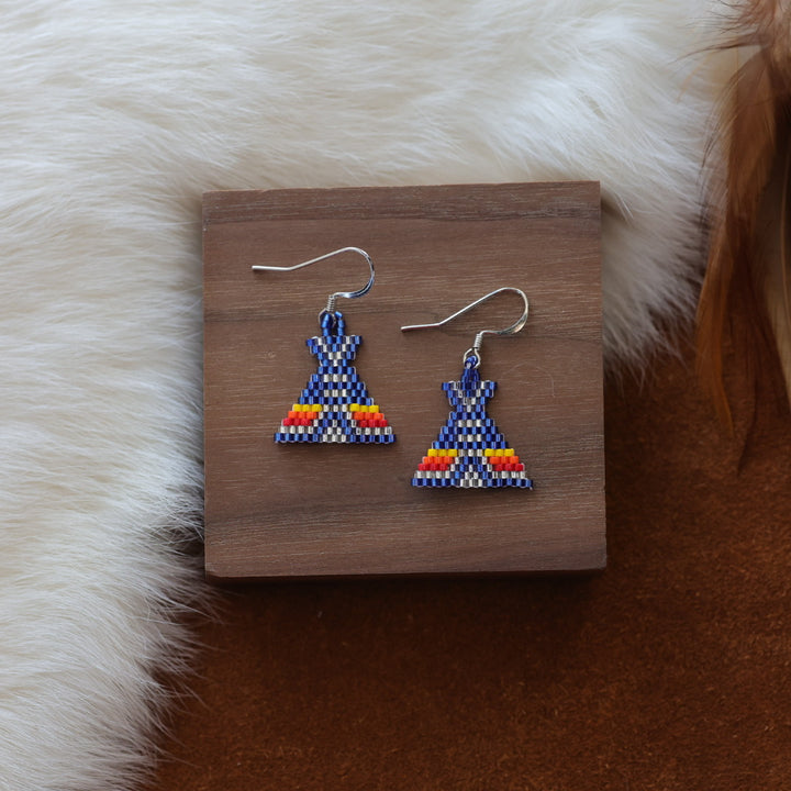 Dorothy B. Mini Tipi Peyote Earrings