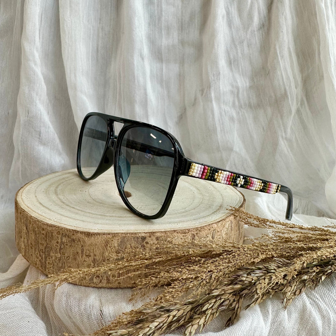 Rebelina Aviator Beaded Sunglasses