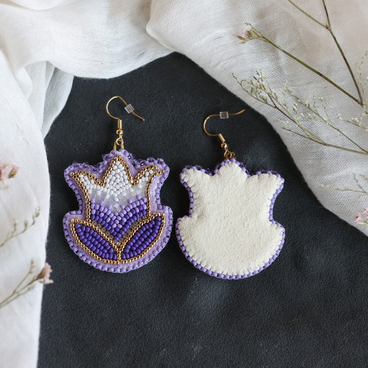 Beth Rose Designs Purple Tulip Earrings