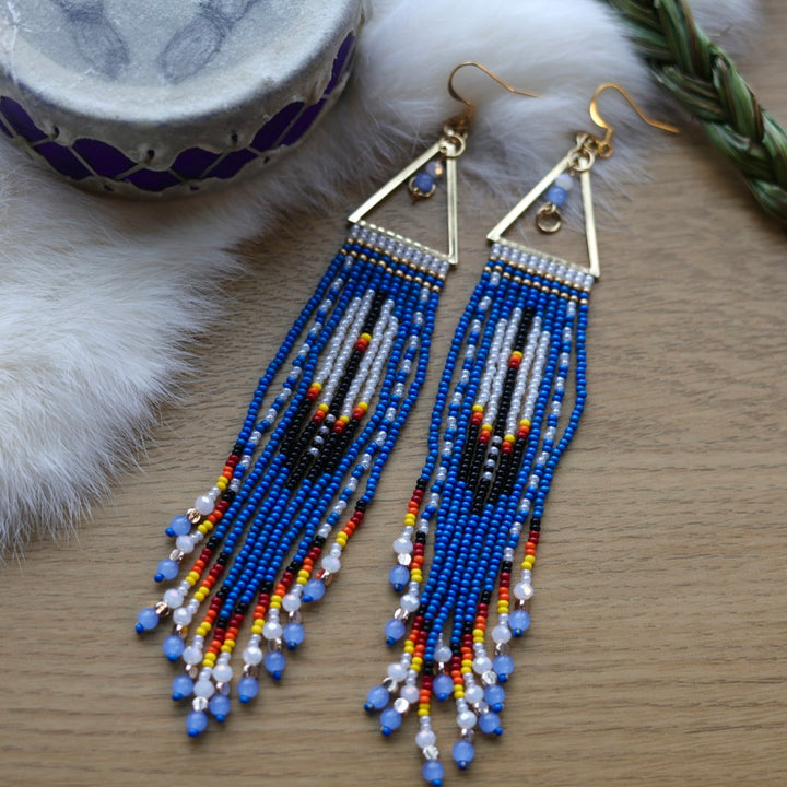 Clear Sky Woman Feather Fringe