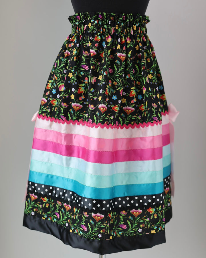 Made by Rachel Floral Ribbon Skirt