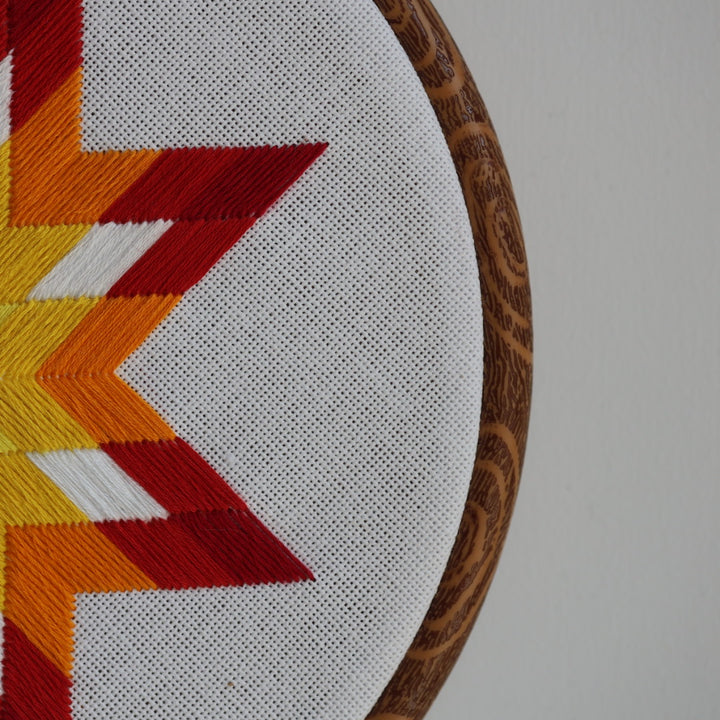 Janene A. Summer Themed Lone Star Quilt Embroidery Hoops
