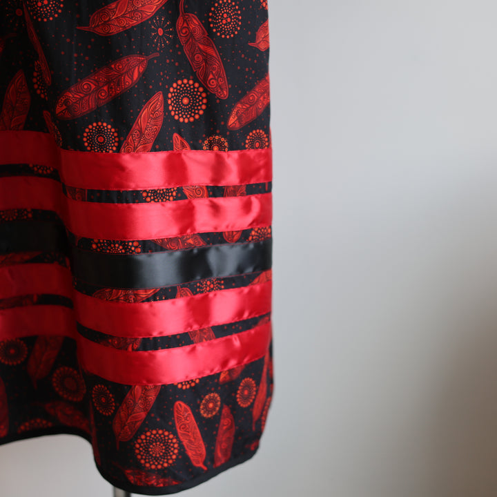 Phoenyx Designs Red Feather T Dress