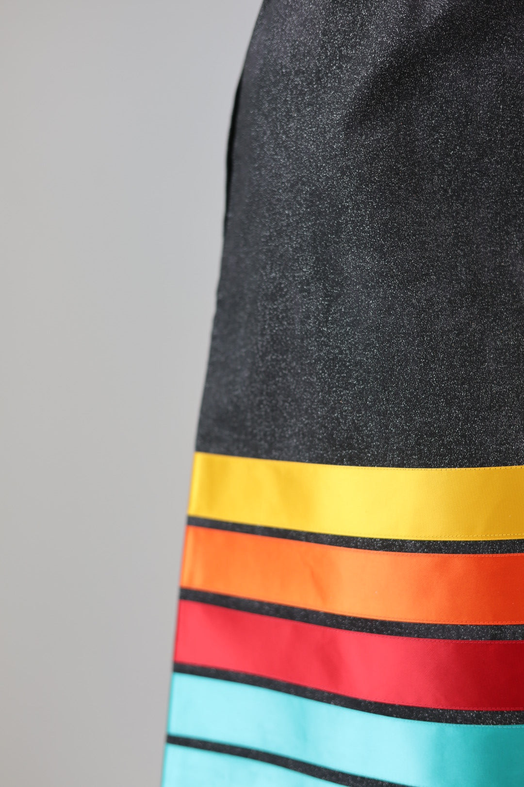 Adeline C. Charcoal Ribbon Skirt
