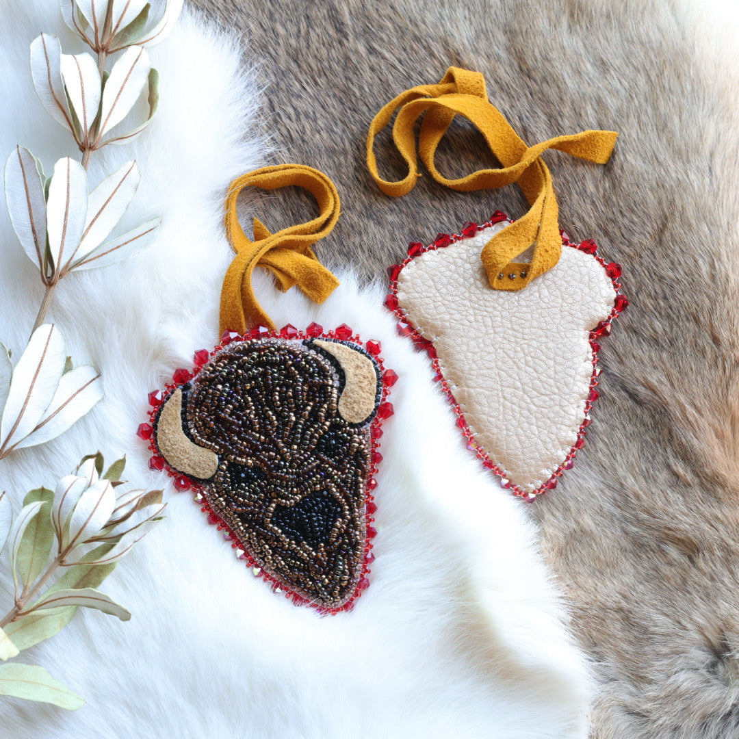 Pieces of Work by Mercedes Bison Beaded Hair Ties