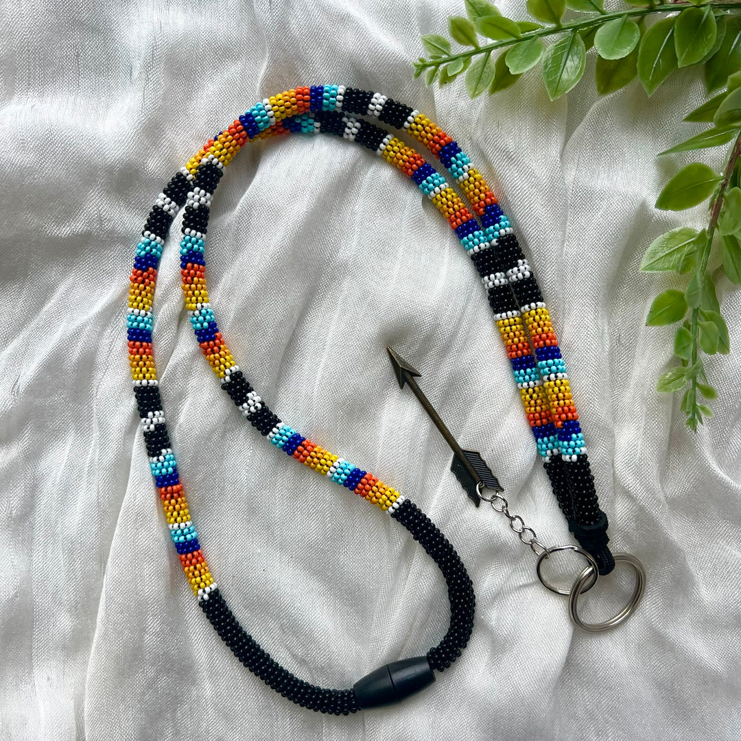 Prairie Beads Wrap Beaded Breakaway Neck Lanyard